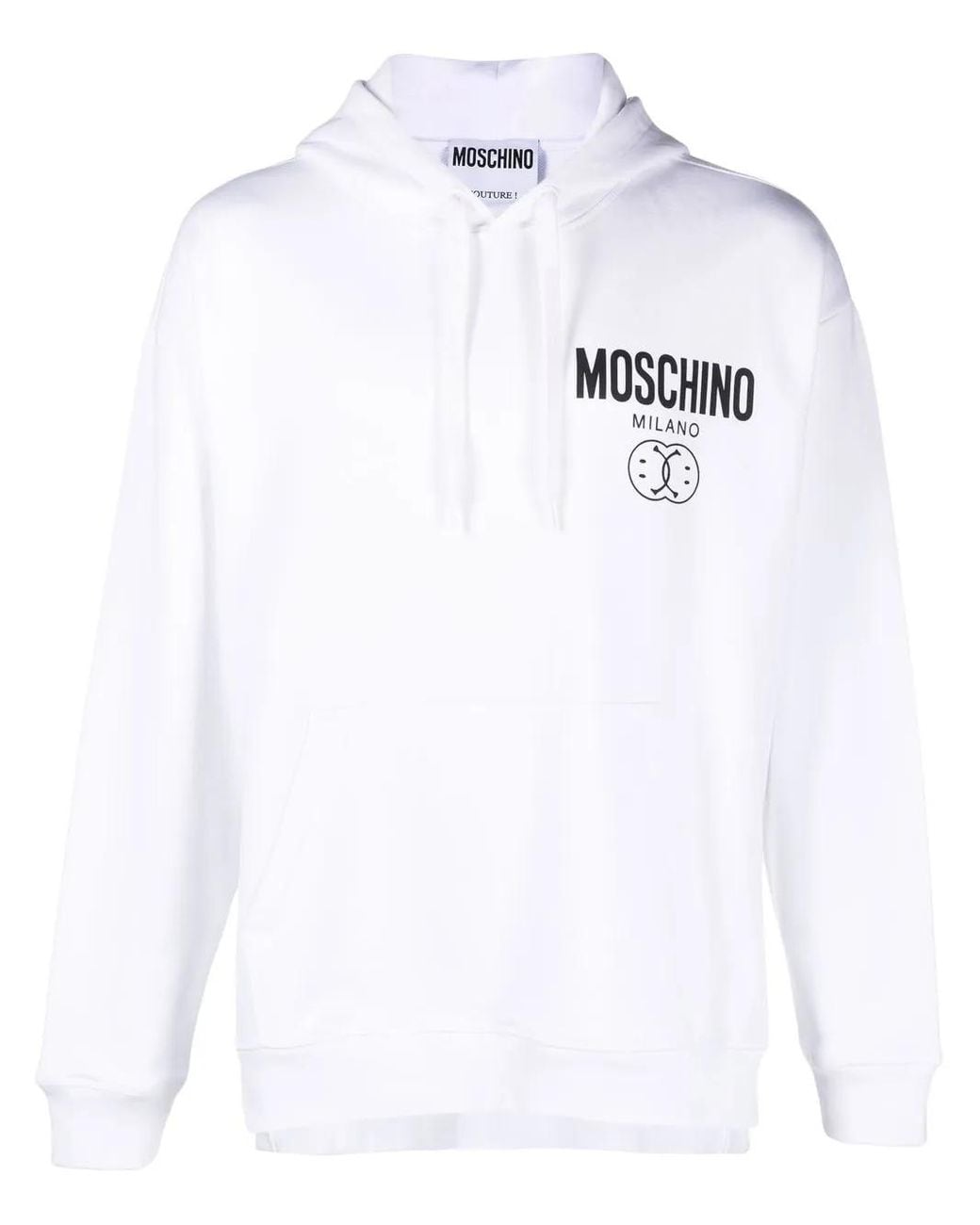 Біле худі Moschino Smile