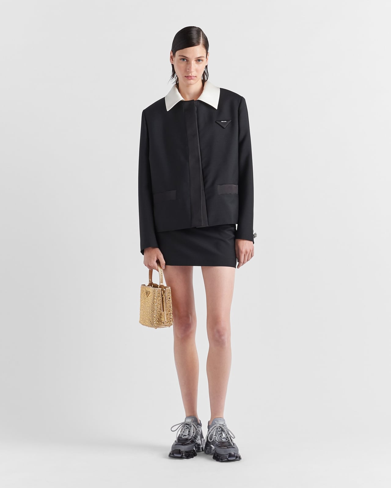 Сумка Prada Panier із кристалами