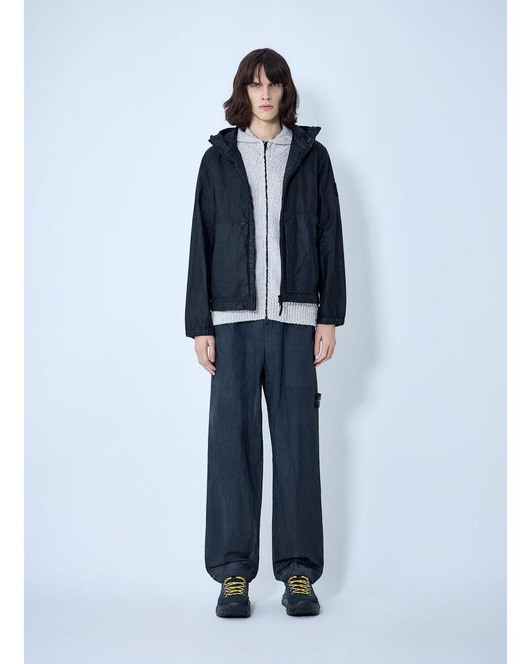 Чорна технічна куртка Stone Island