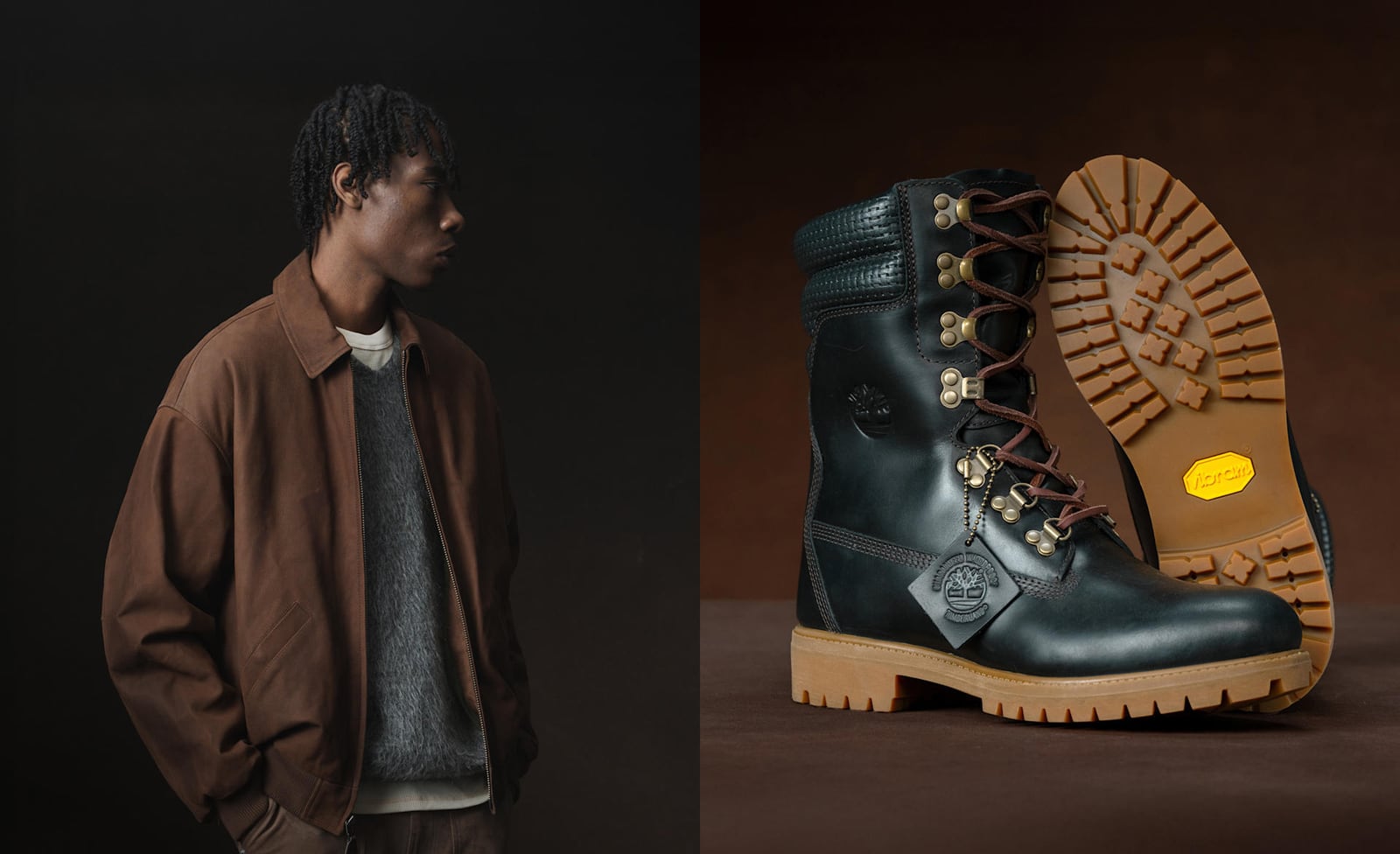 Осінній образ і чорні черевики Timberland