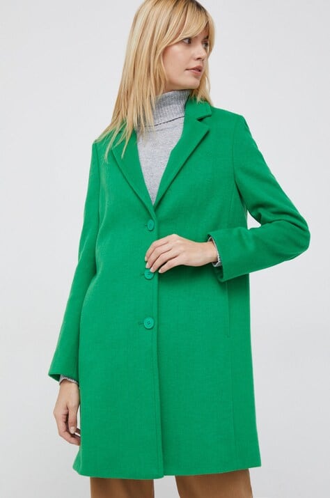 Зелене класичне пальто Benetton