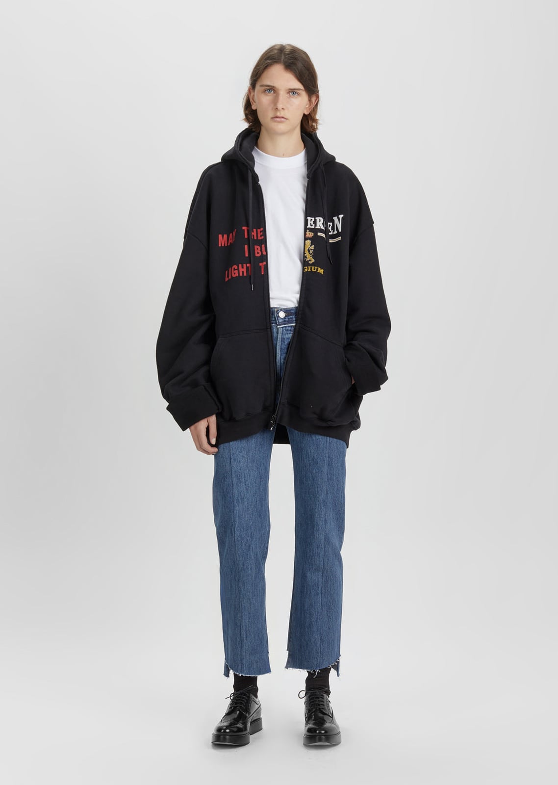 Чорне худі Vetements Heavy Molton
