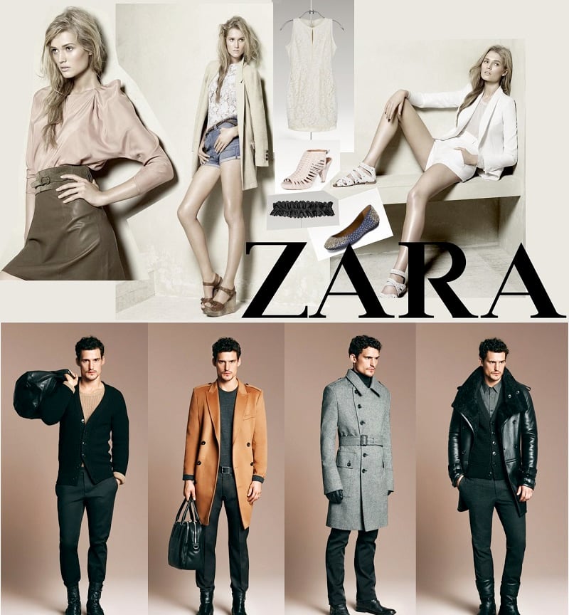 Жіночі та чоловічі образи Zara