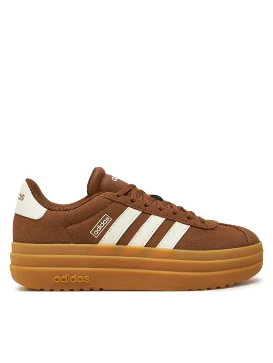 Коричневий кросівок adidas VL Court Bold, фото з магазину eobuwie