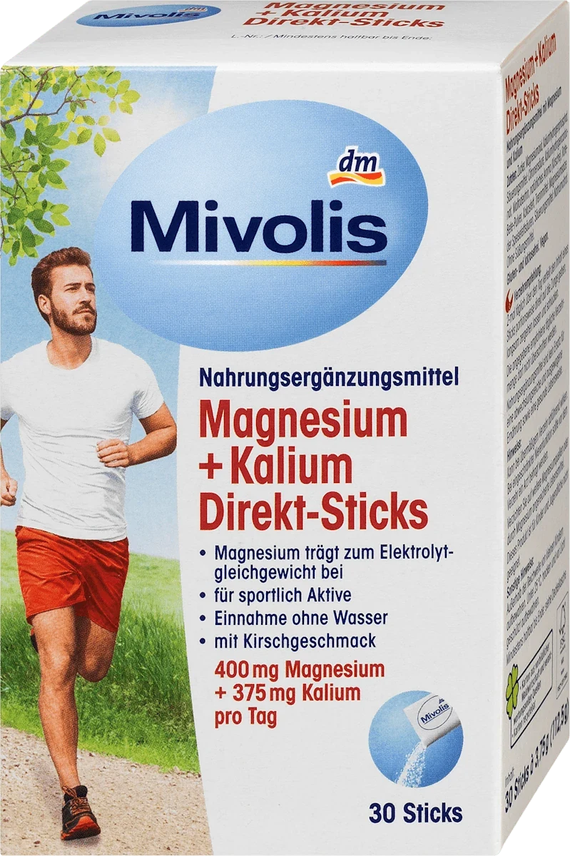 Mivolis Magnesium 400 + Kalium Direkt-Sticks · 30