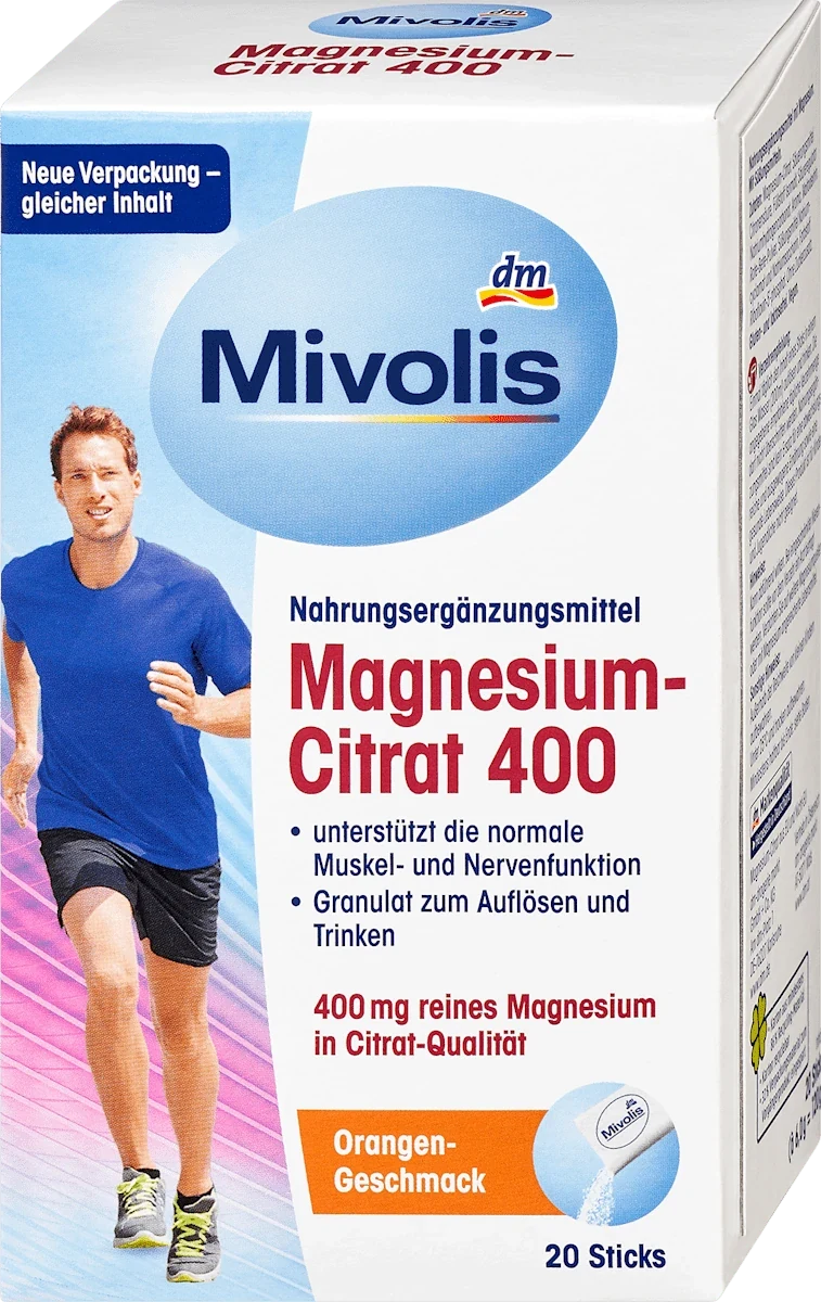 Mivolis Magnesium Citrat 400 · 20 Sticks