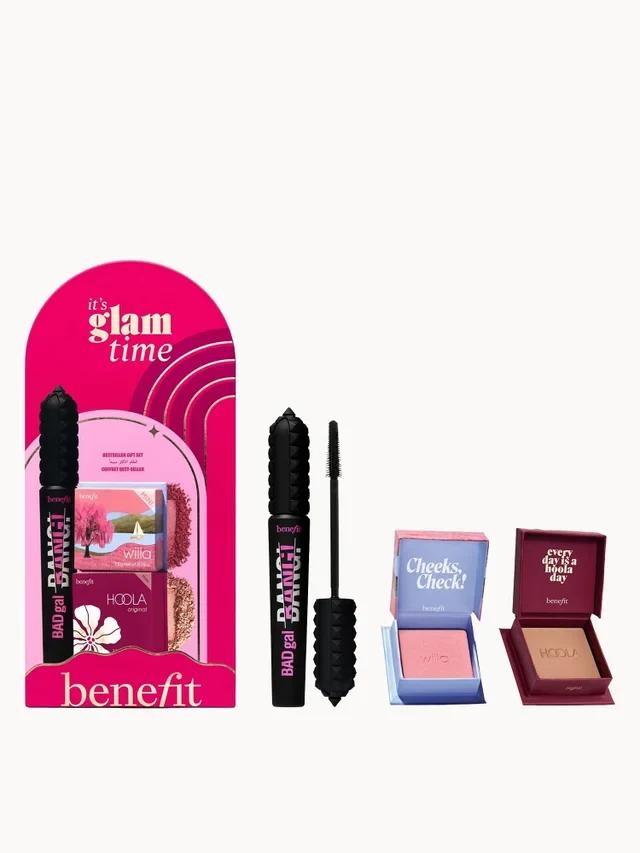 benefit It’s Glam Time Full-Size Mascara and Mini Blush and Bronzer Gift Set
