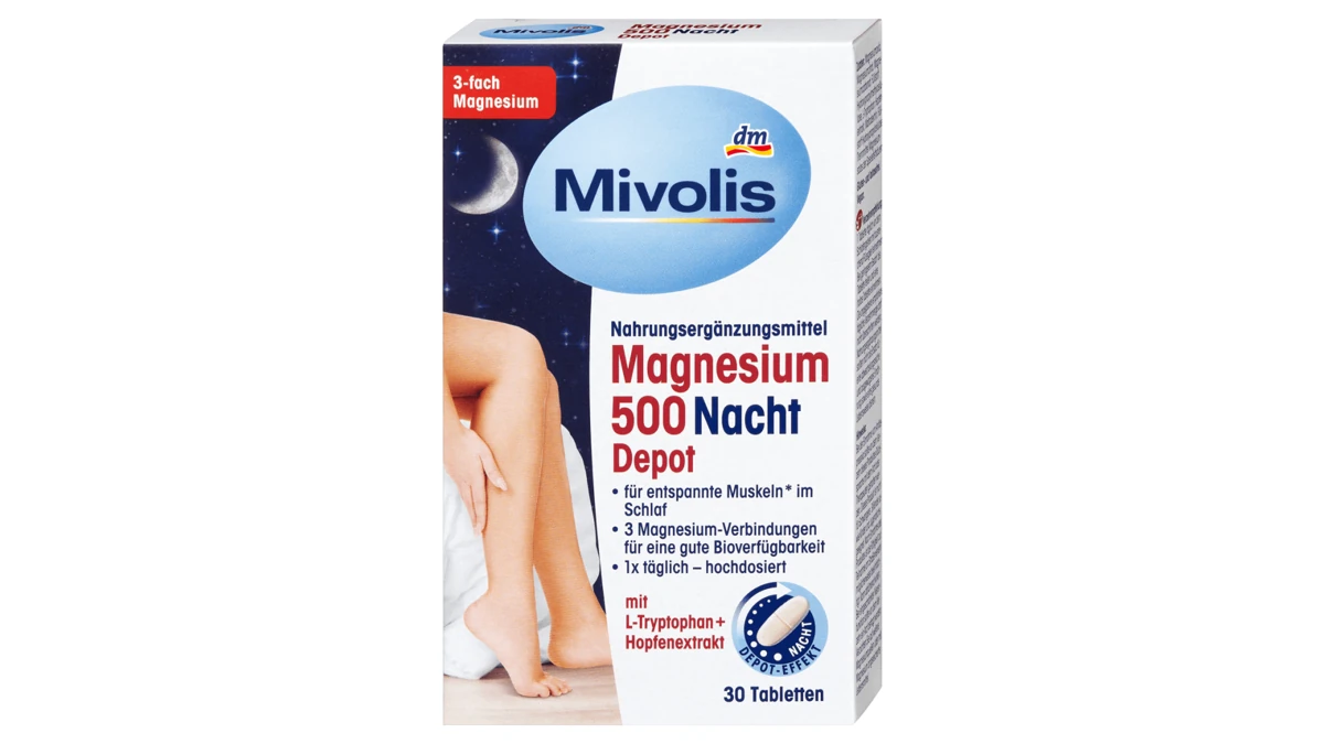 Mivolis Magnesium 500 Nacht Depot · 30
